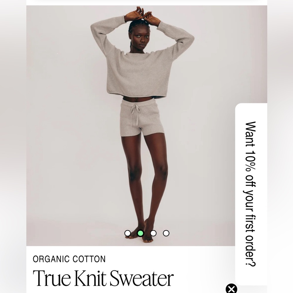 Organic basics true knit sweater
